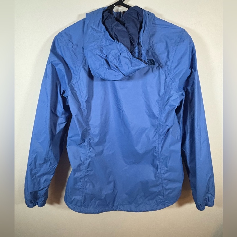 The North Face Womens Small Blue Hooded Windbreaker Jacket Lightweight - Picture 6 of 10